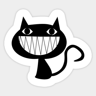 SMILING COOL  CAT Sticker